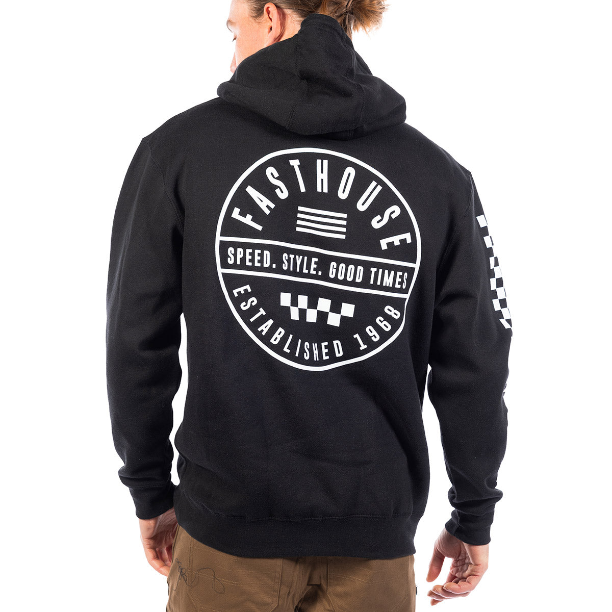 Statement Hooded Pullover - Black