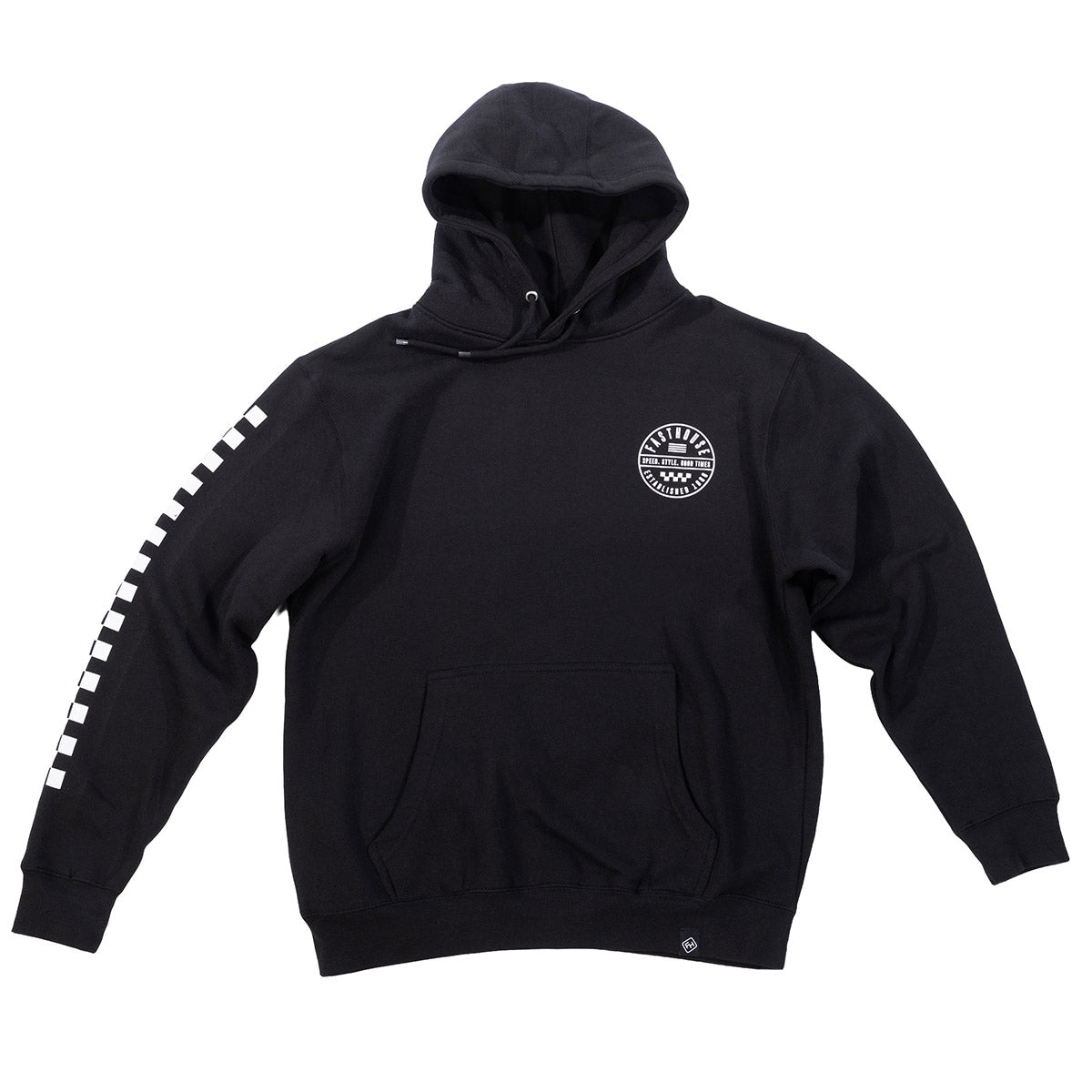 Statement Hooded Pullover - Black