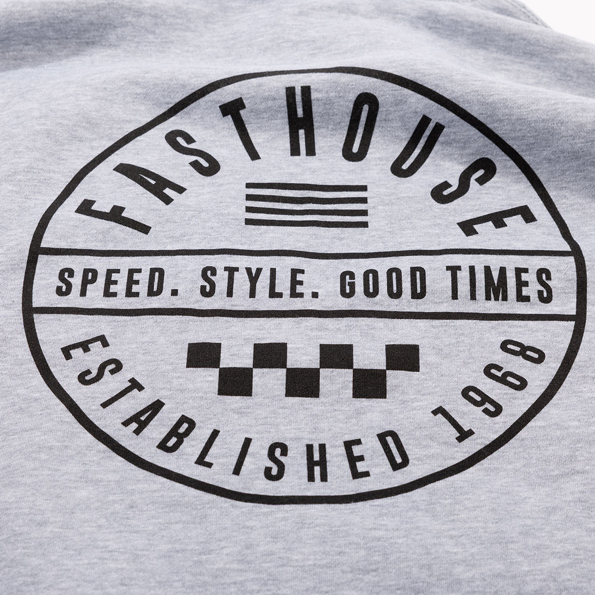 Statement Hooded Pullover - Heather Grey