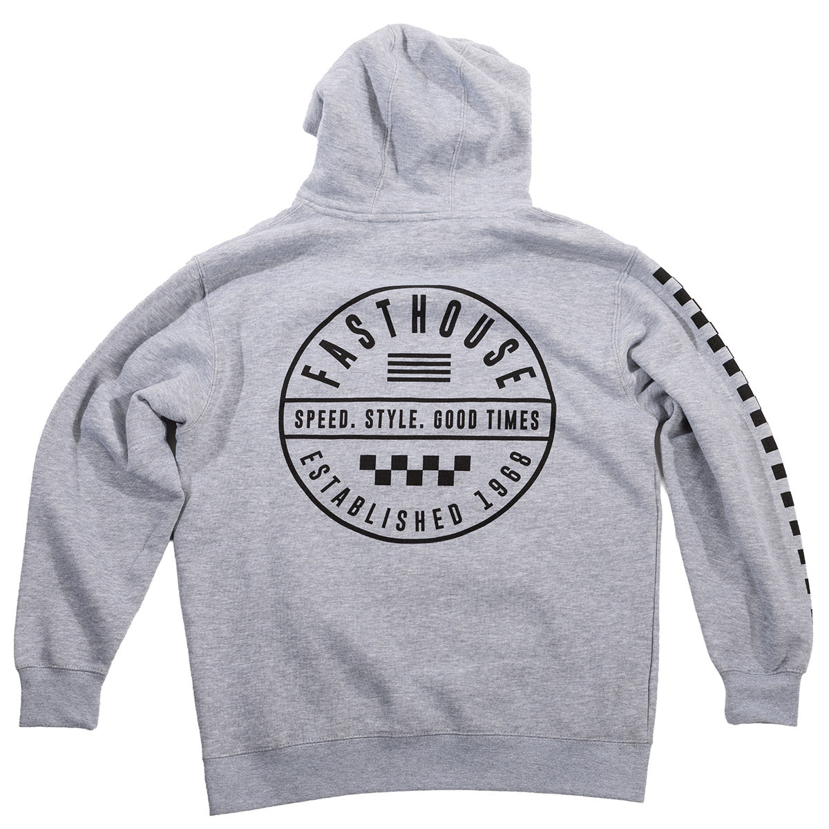 Statement Hooded Pullover - Heather Grey