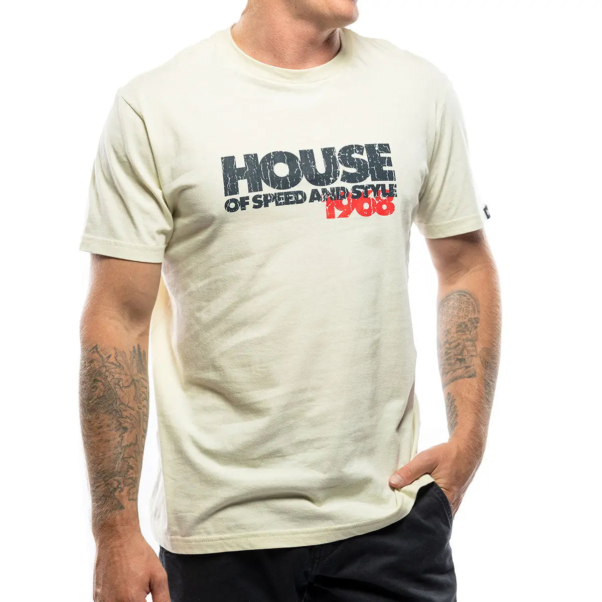 トップス house on the hill S/S Tee 100cm The House Tee - Natural - Fasthouse