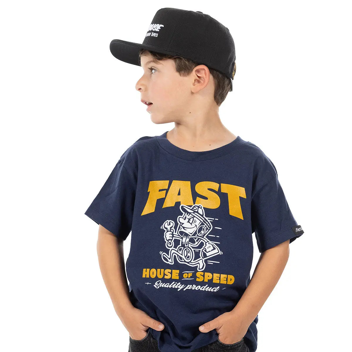 Toddler Runner Tee - Navy
