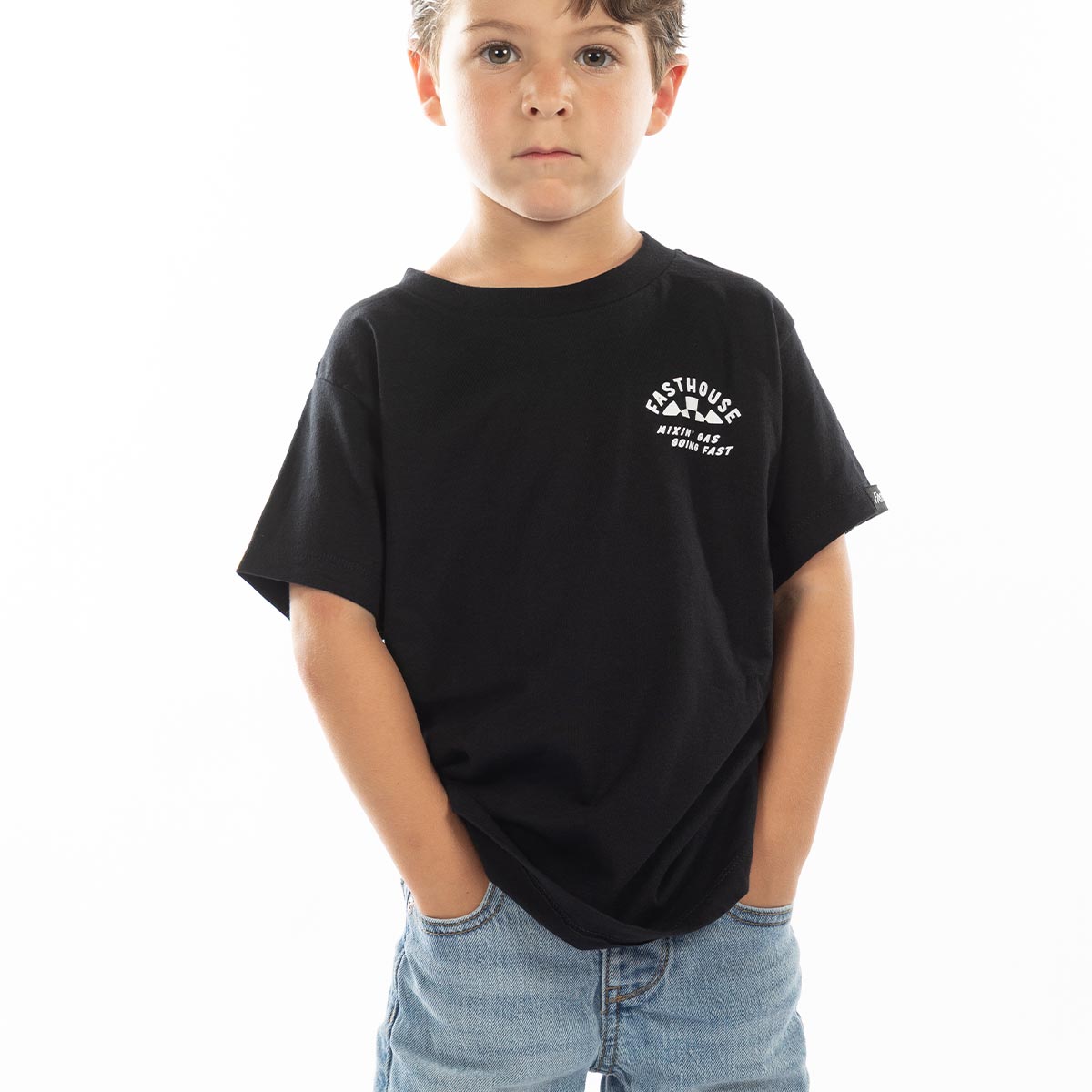 Toddler Oil Burner SS Tee - Black