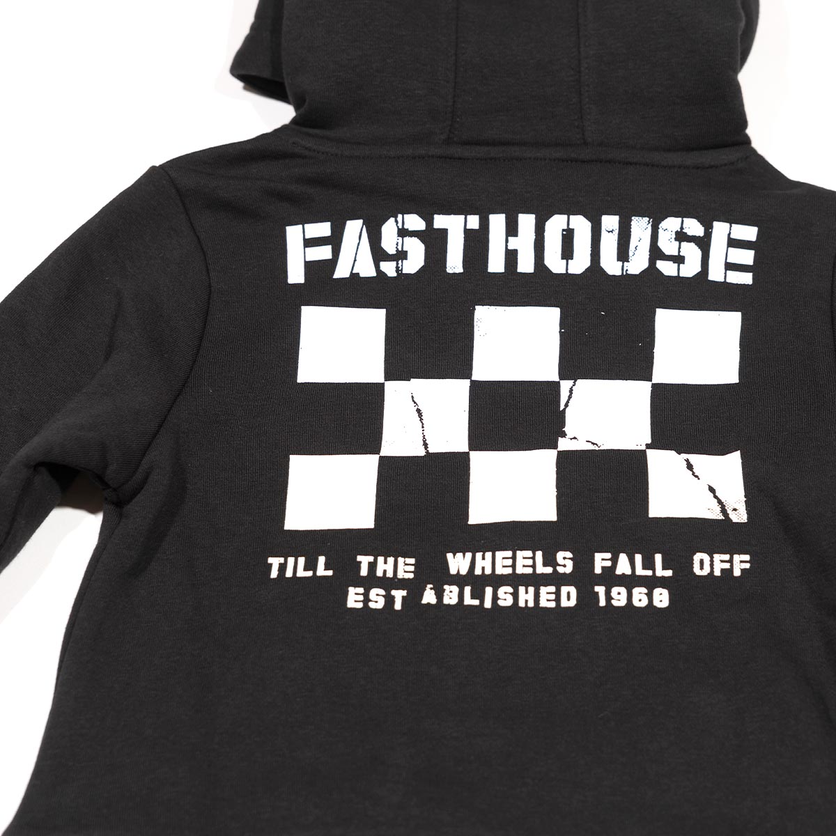 Toddler Torn Hooded Pullover - Black
