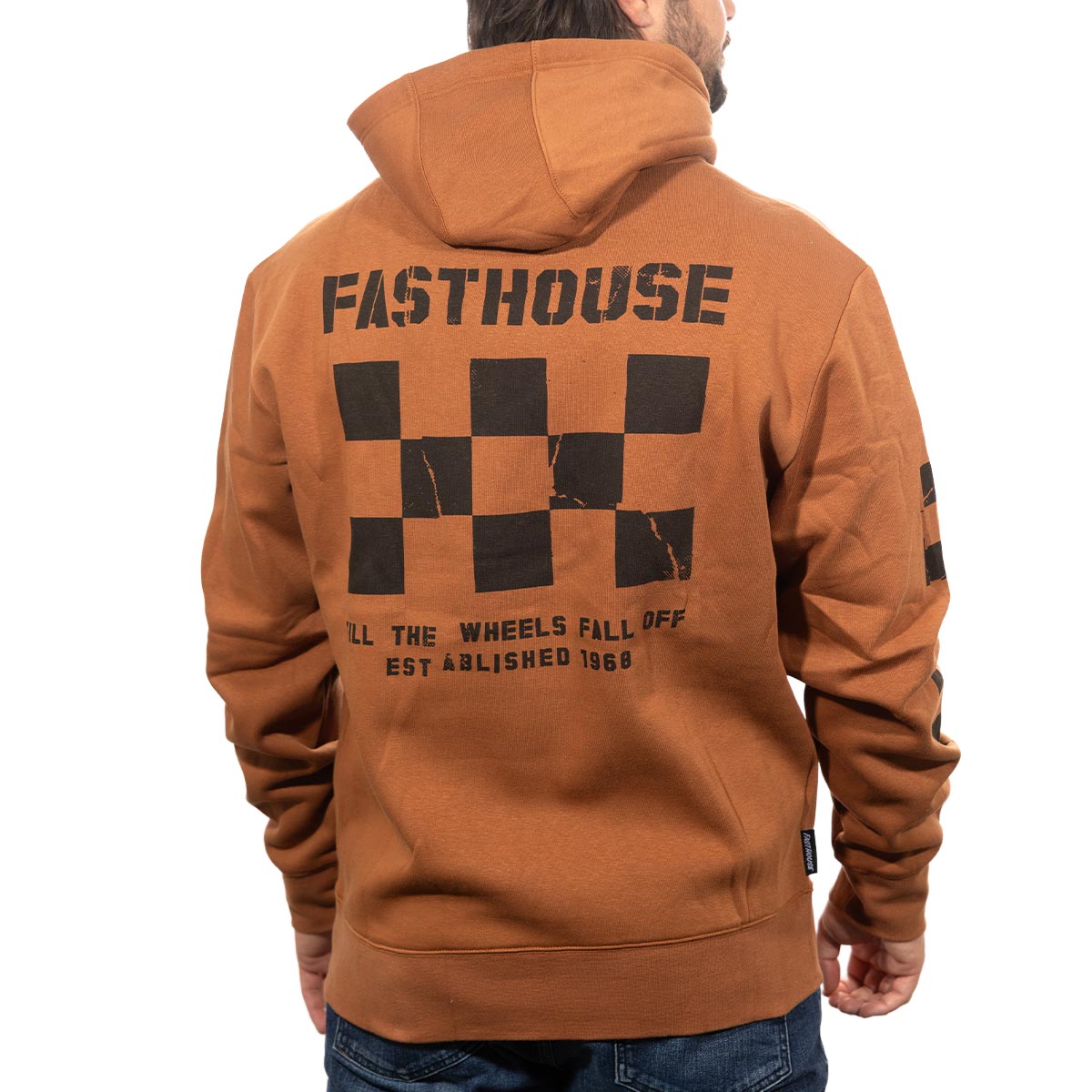 Torn Hooded Pullover - Rust
