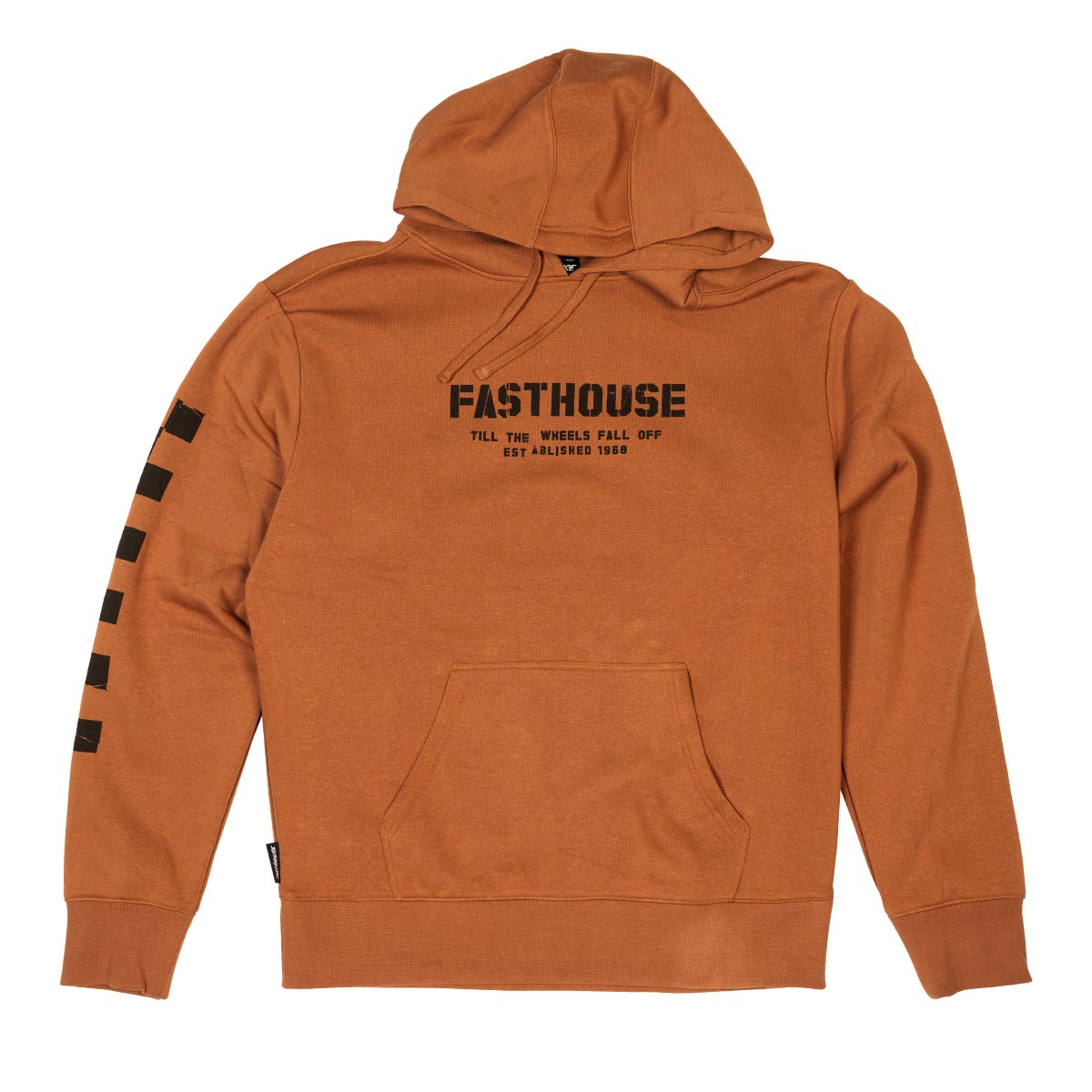 Torn Hooded Pullover - Rust