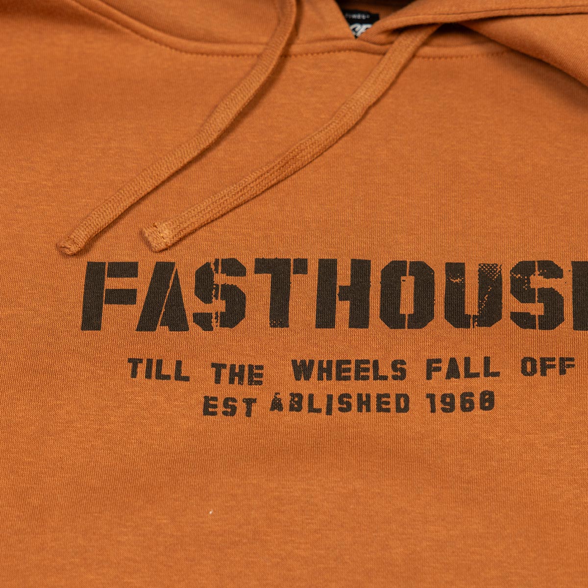 Torn Hooded Pullover - Rust