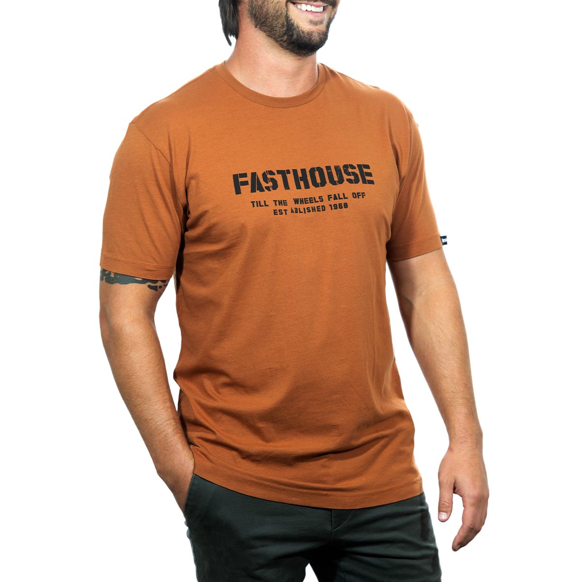Torn SS Tee - Rust