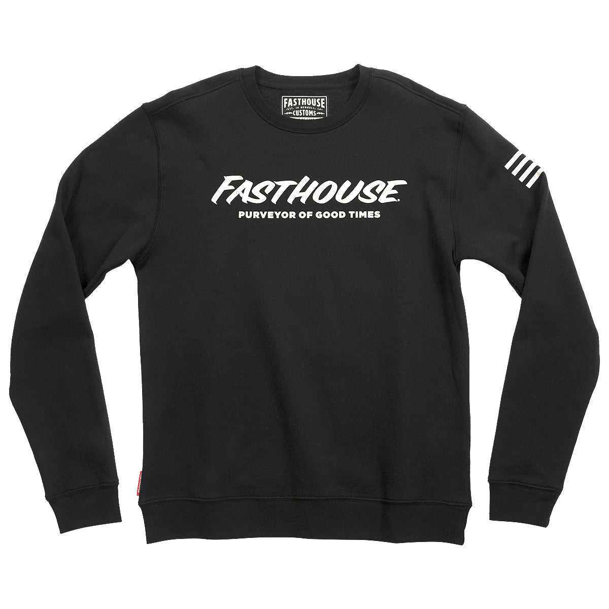 Umbra Fleece Crew Neck Pullover - Black