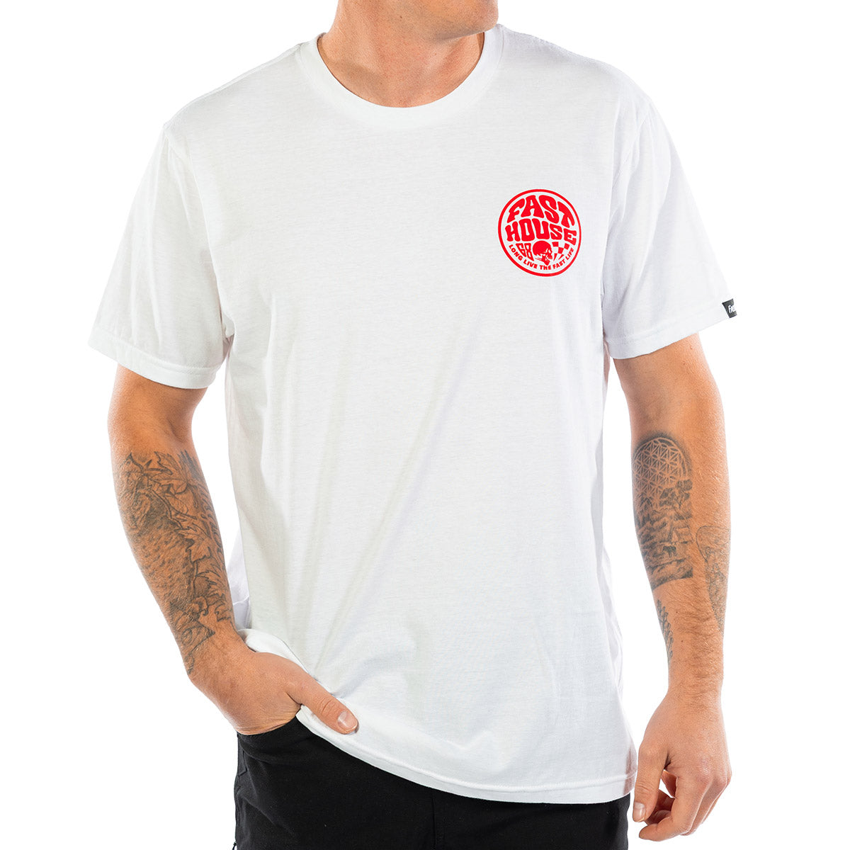 Waxed Tee - White