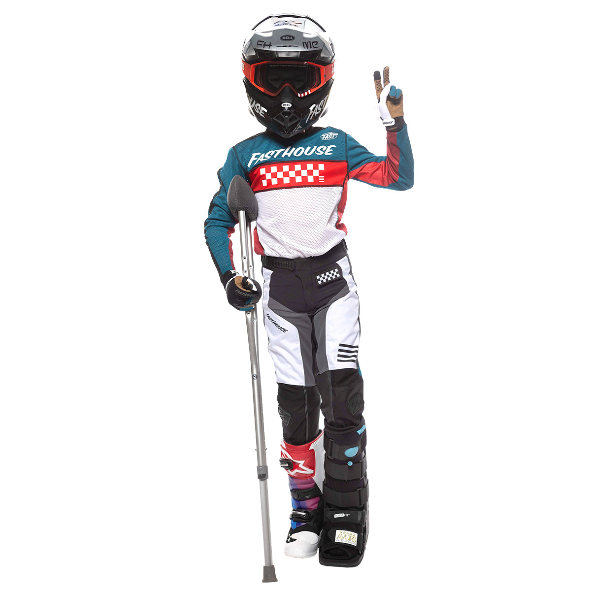 Grindhouse Waypoint Youth Jersey - Marine/White