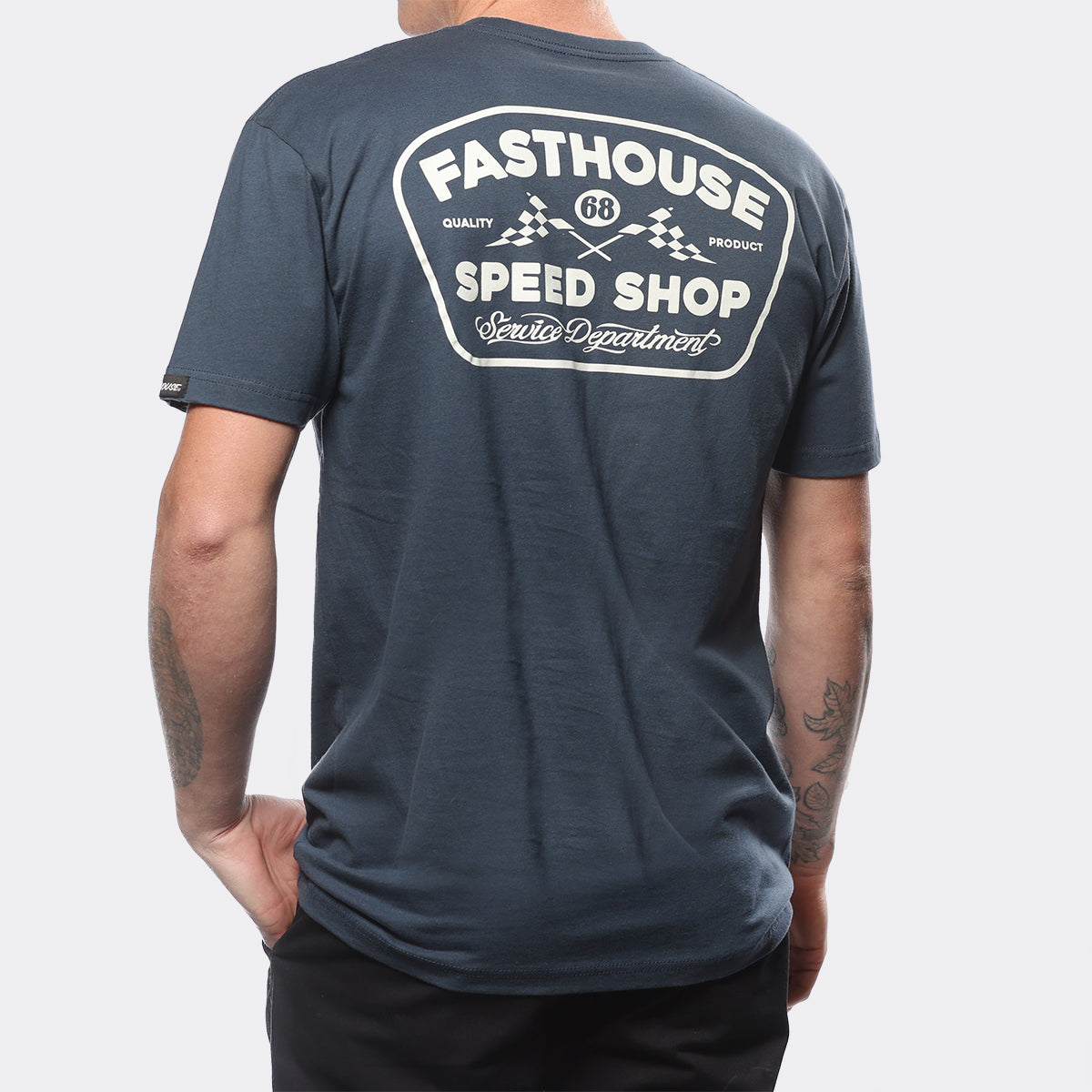 Wedged Tee - Indigo