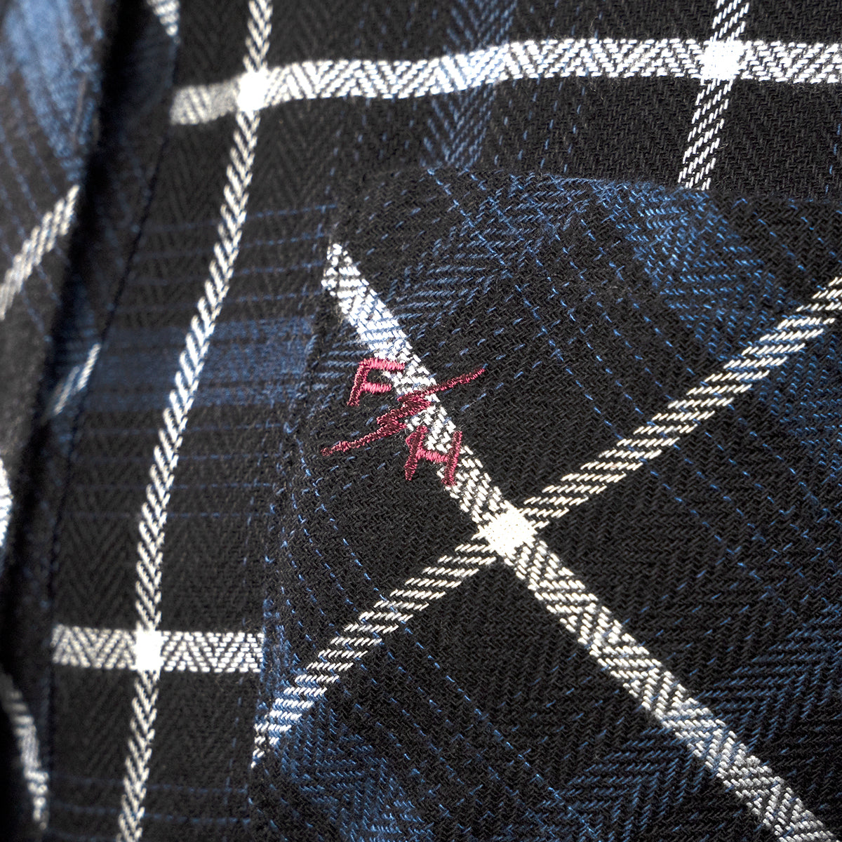 Honey Women's Flannel - Dust Blue/Black