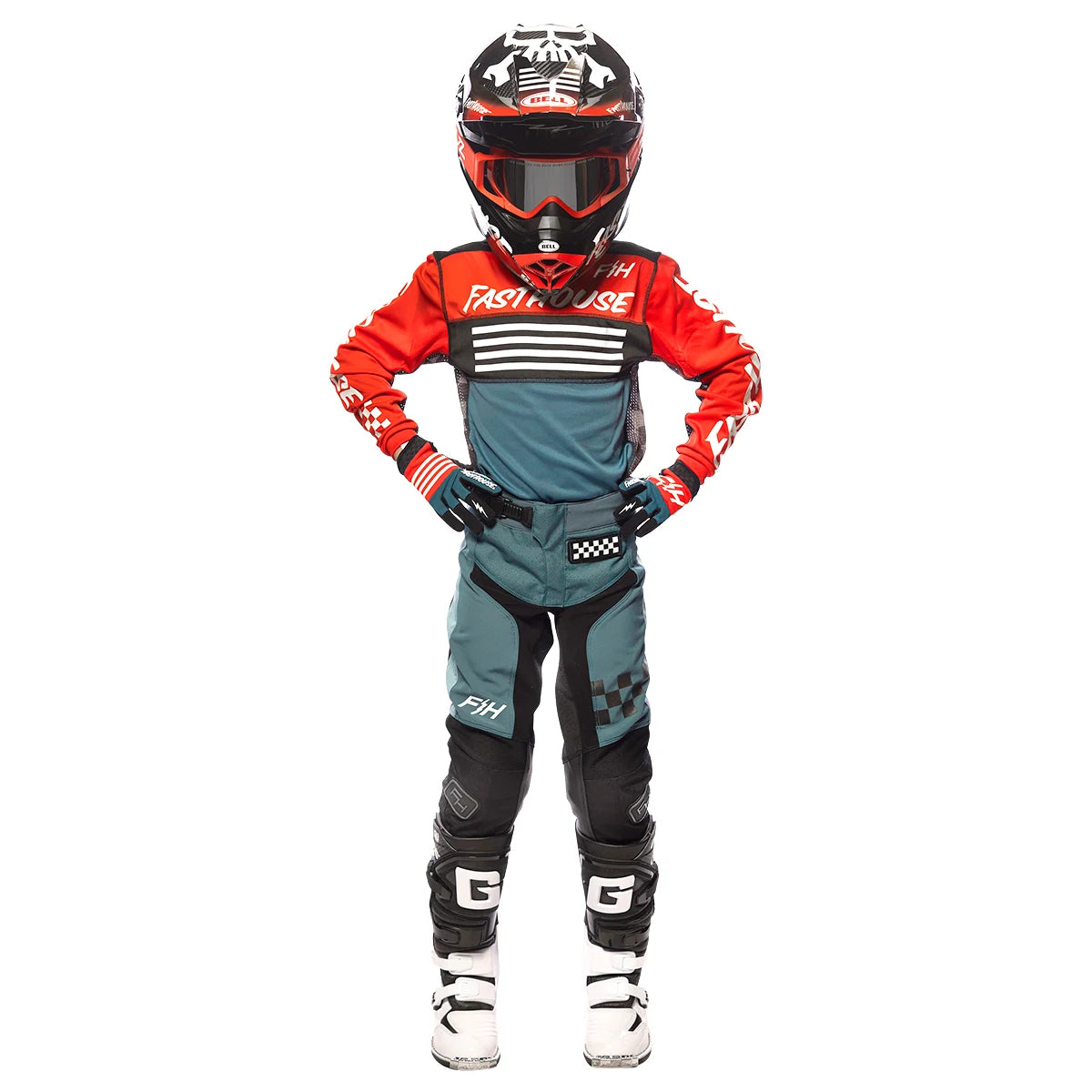 Red white and blue dirt bike gear shop