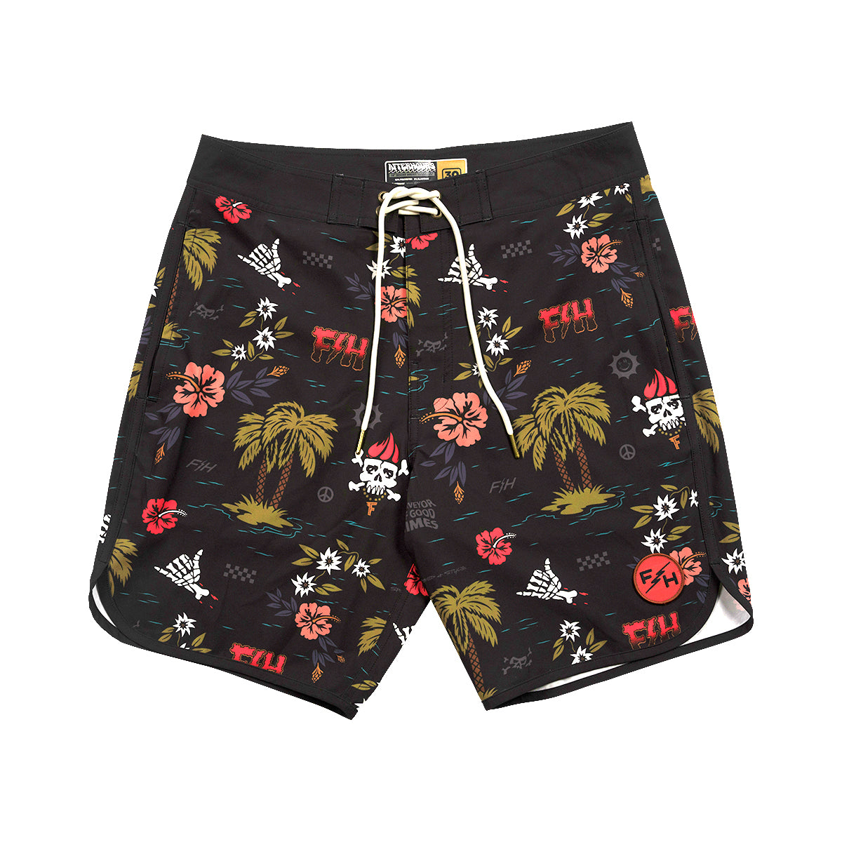 After Hours 3-Pocket Tribe Youth Boardshort - Black
