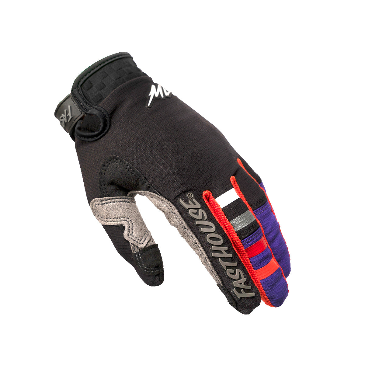 Elrod Evoke Youth Glove - Black/Purple