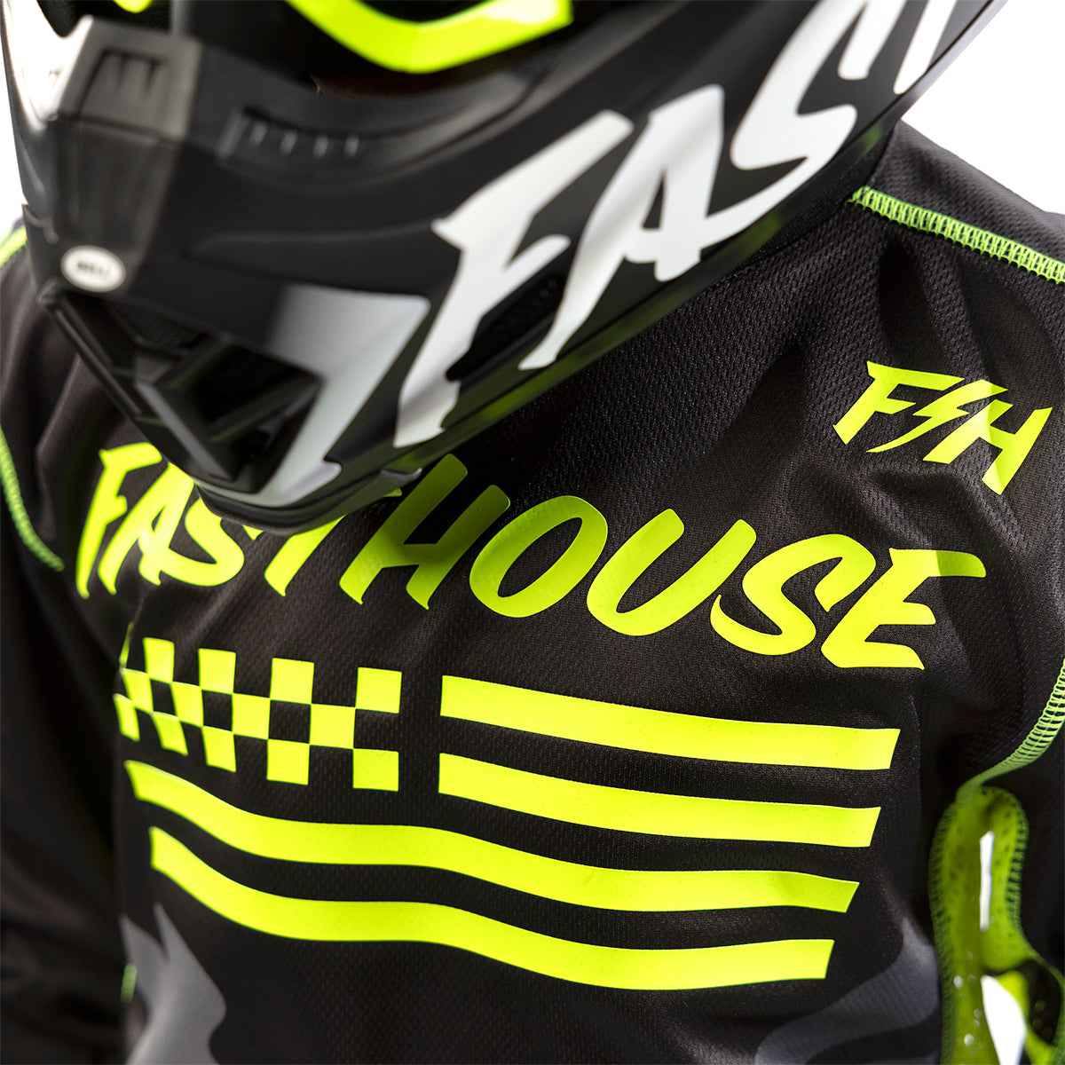 Grindhouse Riot Youth Jersey - Black/High Viz