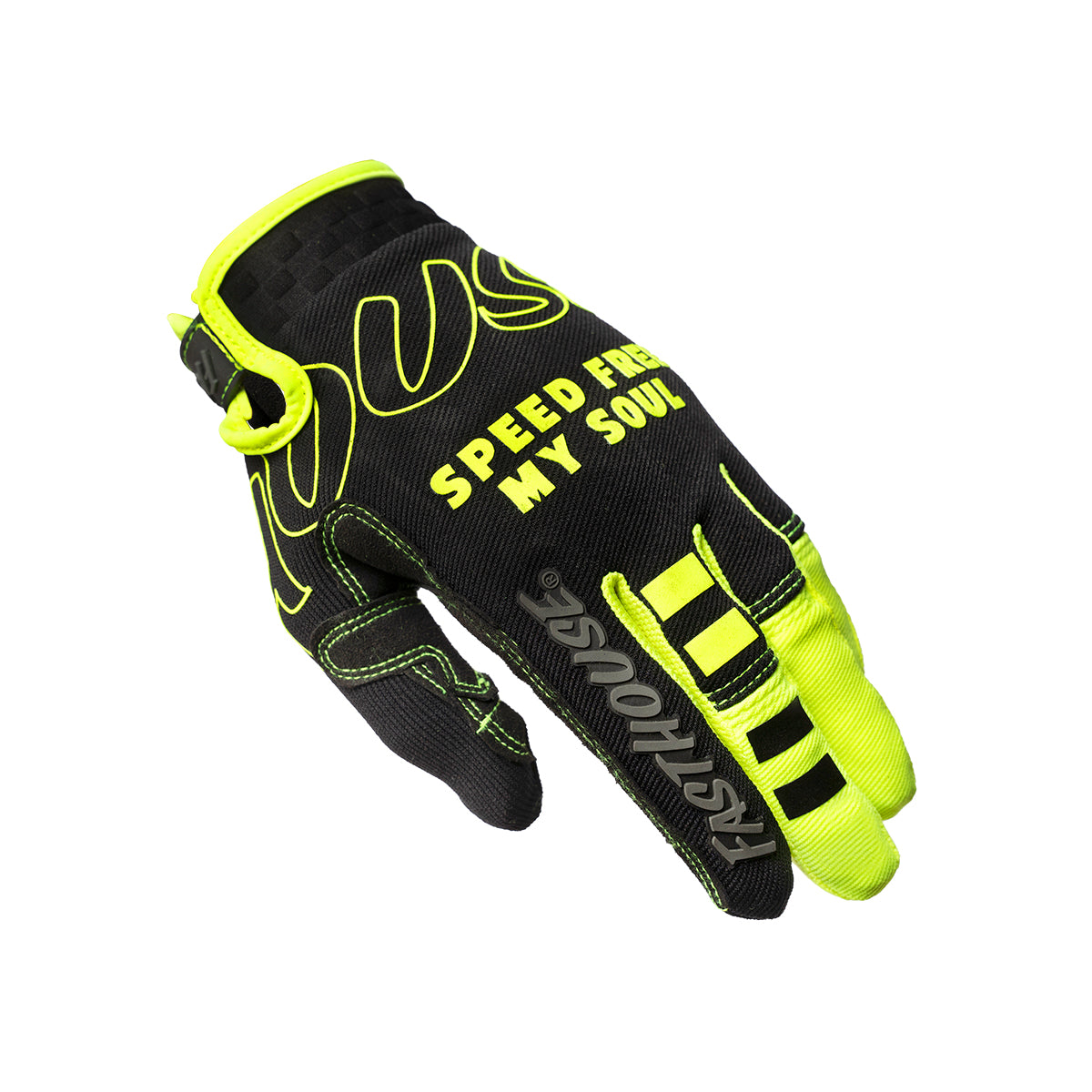 Speed Style Riot Youth Glove - Black/High Viz