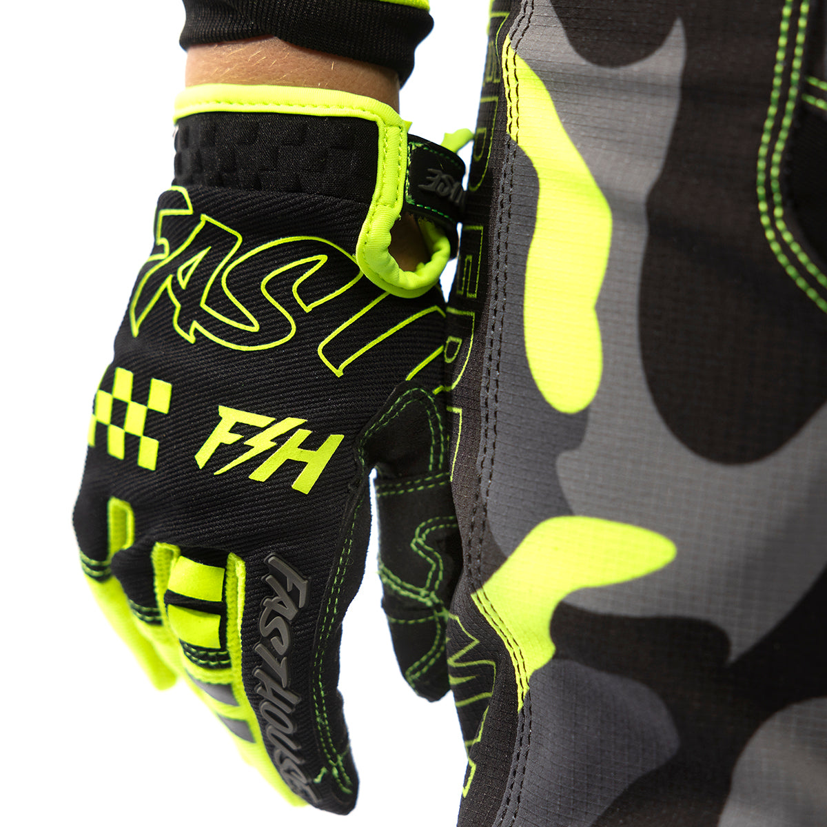 Speed Style Riot Youth Glove - Black/High Viz