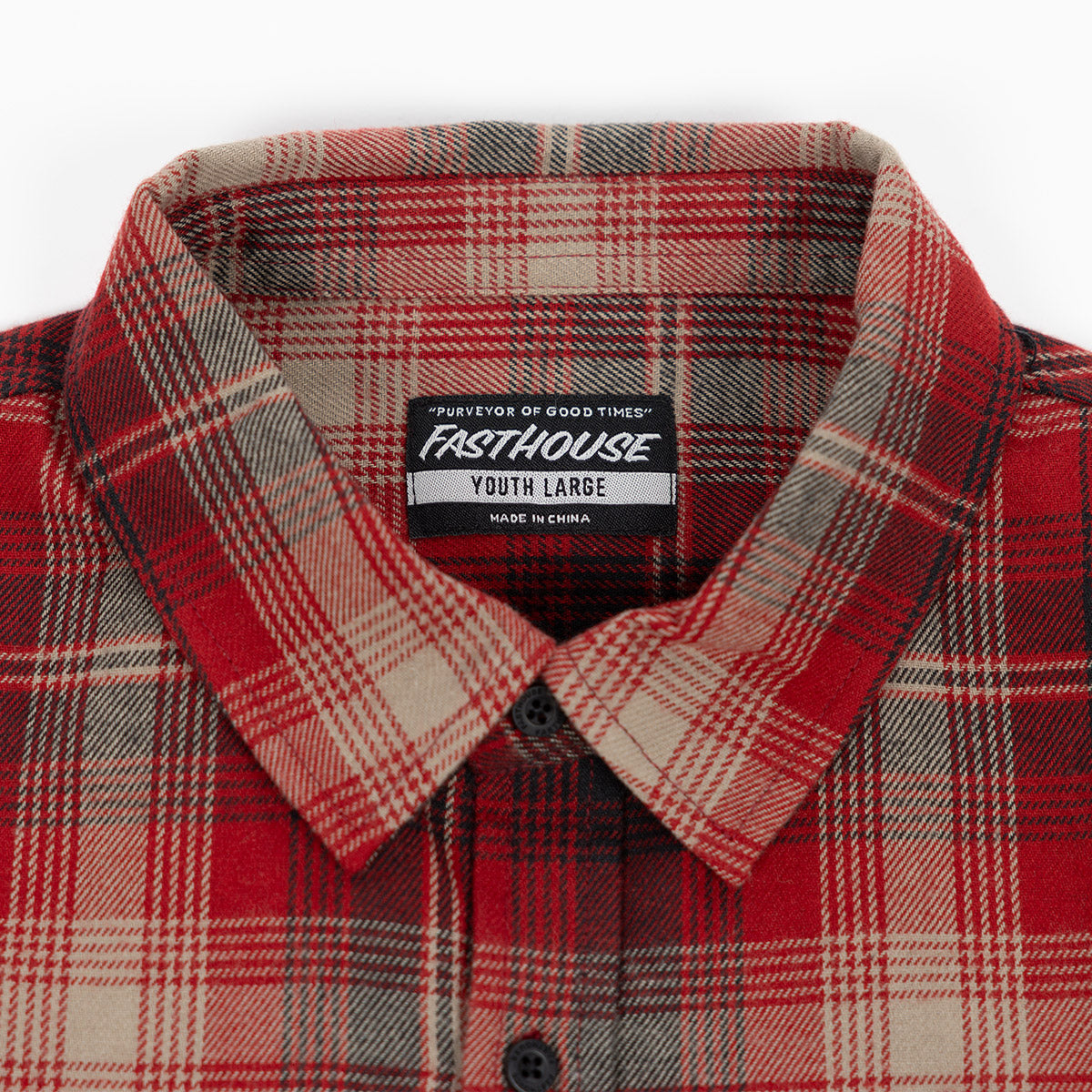 Saturday Night Special Youth Flannel - Red/Black