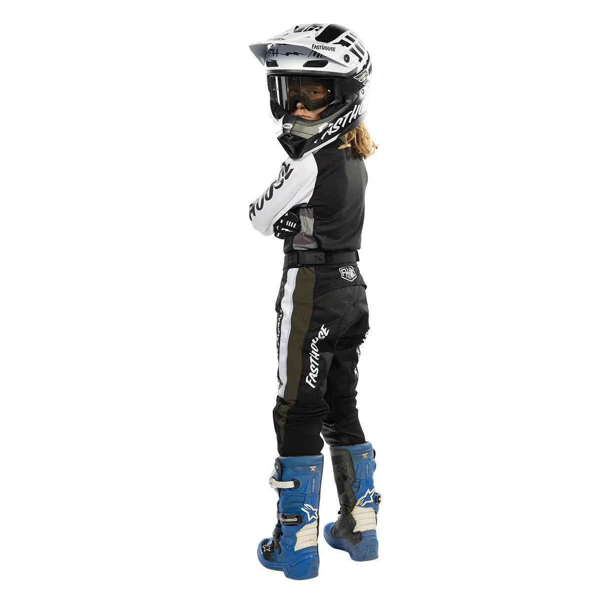 Grindhouse Atomic Youth Pant - Black/Gray Fasthouse