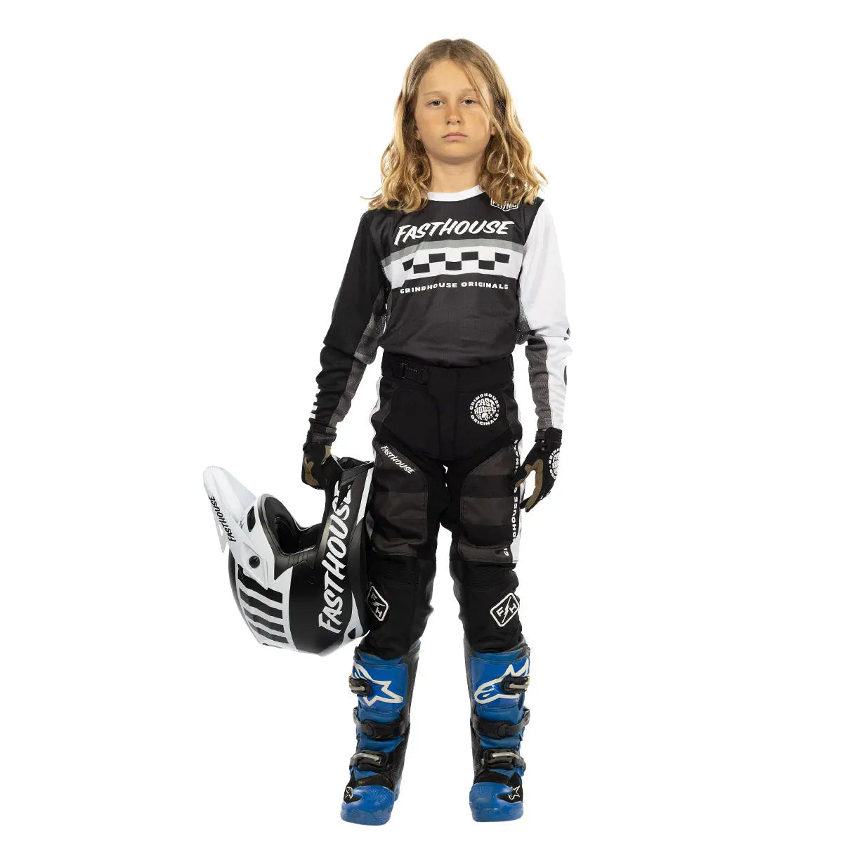 Grindhouse Atomic Youth Pant - Black/Gray Fasthouse