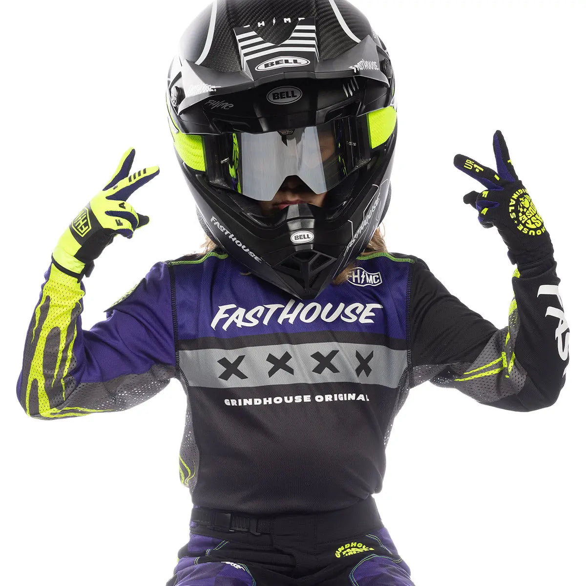 Speed Style Atomic Youth Glove -  High Viz/Black Fasthouse