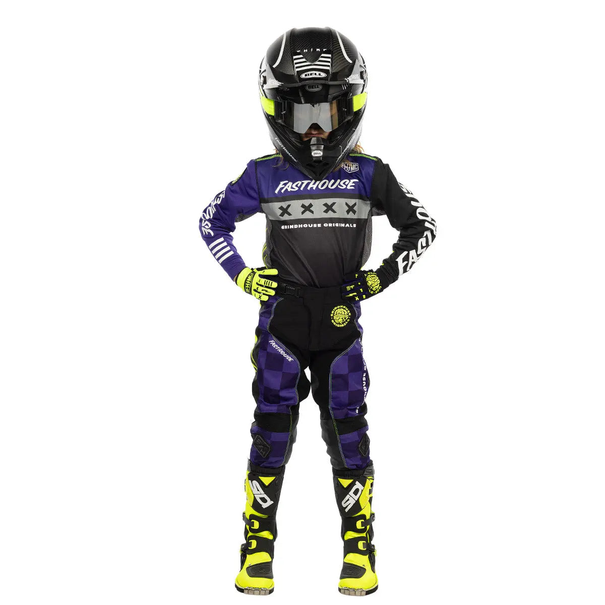 Grindhouse Grimm Youth Pant - FH Purple/Black Fasthouse