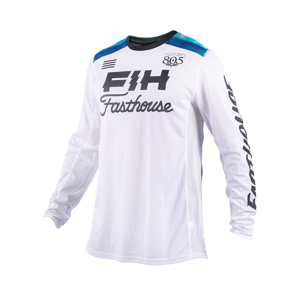 TB Island Hopping Grindhouse Youth Jersey - White - Fasthouse