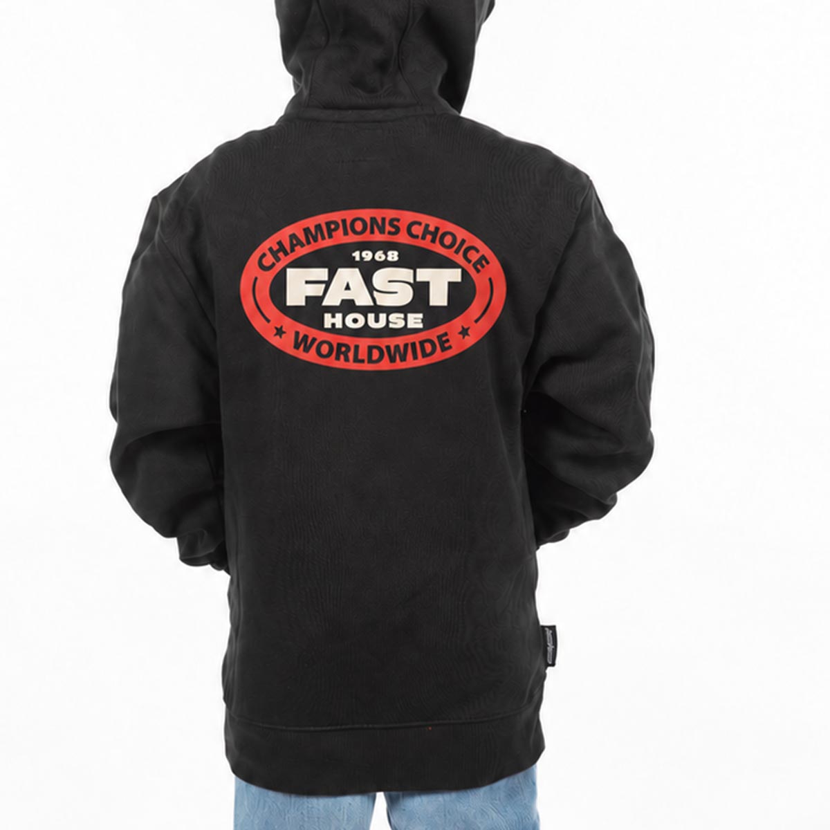 Youth Petrol Hooded Zip-Up - Black