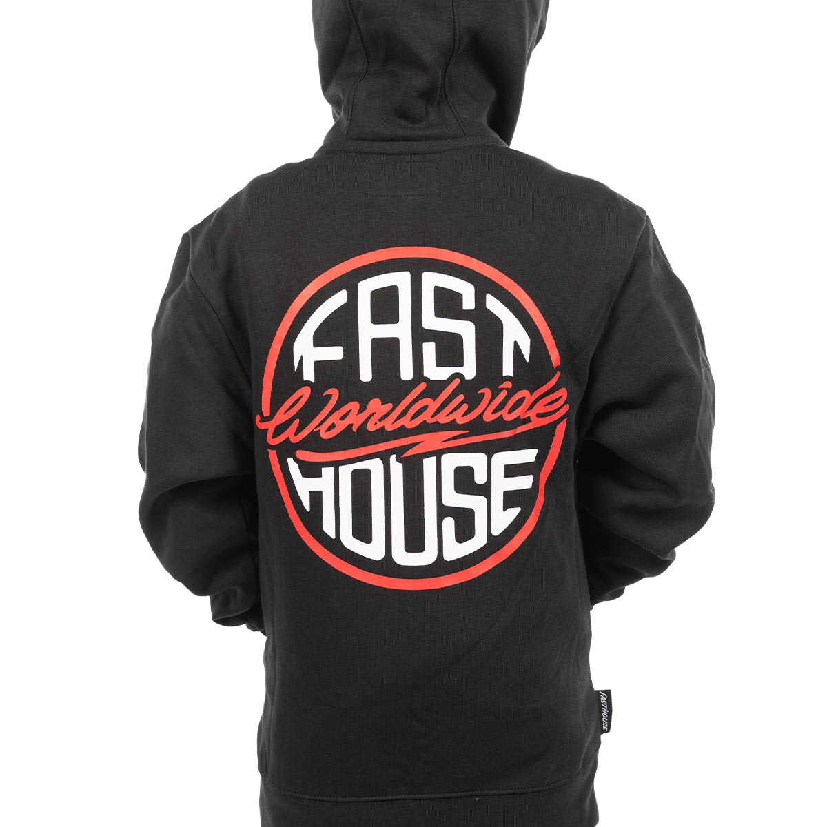 Youth Petrol Hooded Zip-Up - Black