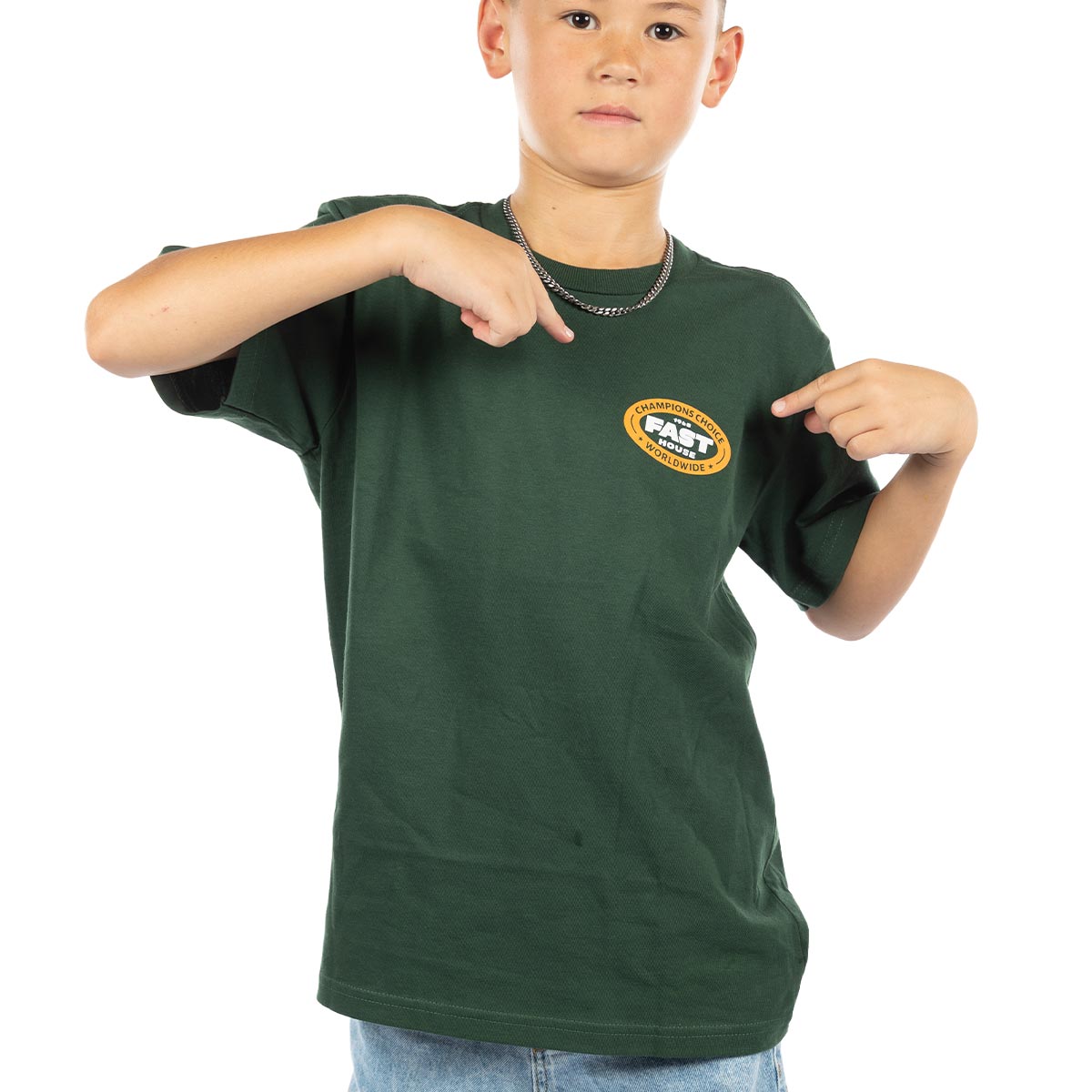 Youth Petrol SS Tee - Green