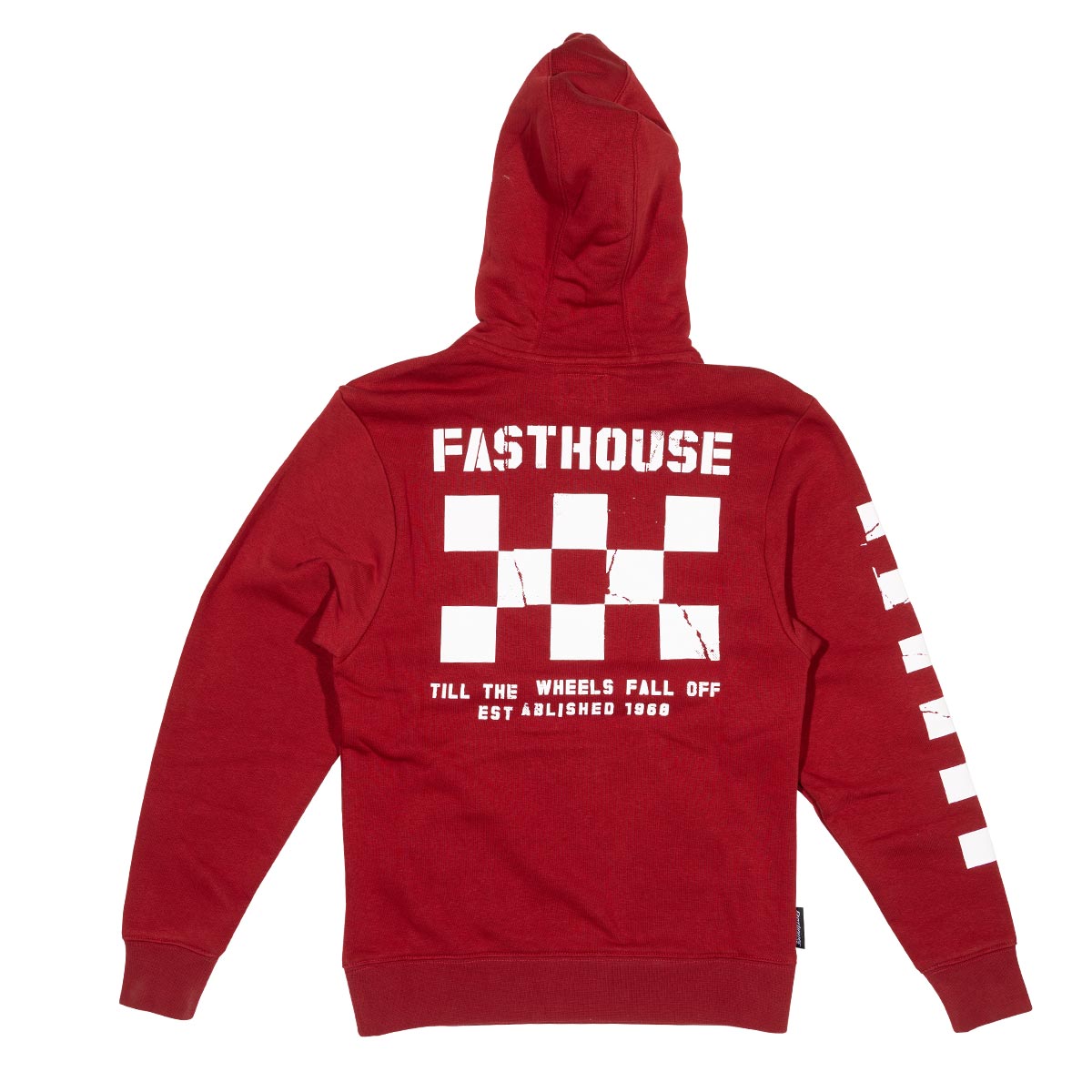 Youth Torn Hooded Pullover - Red
