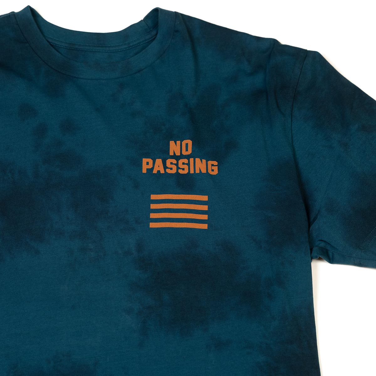 No Pass Tee - Indigo Crystal Wash