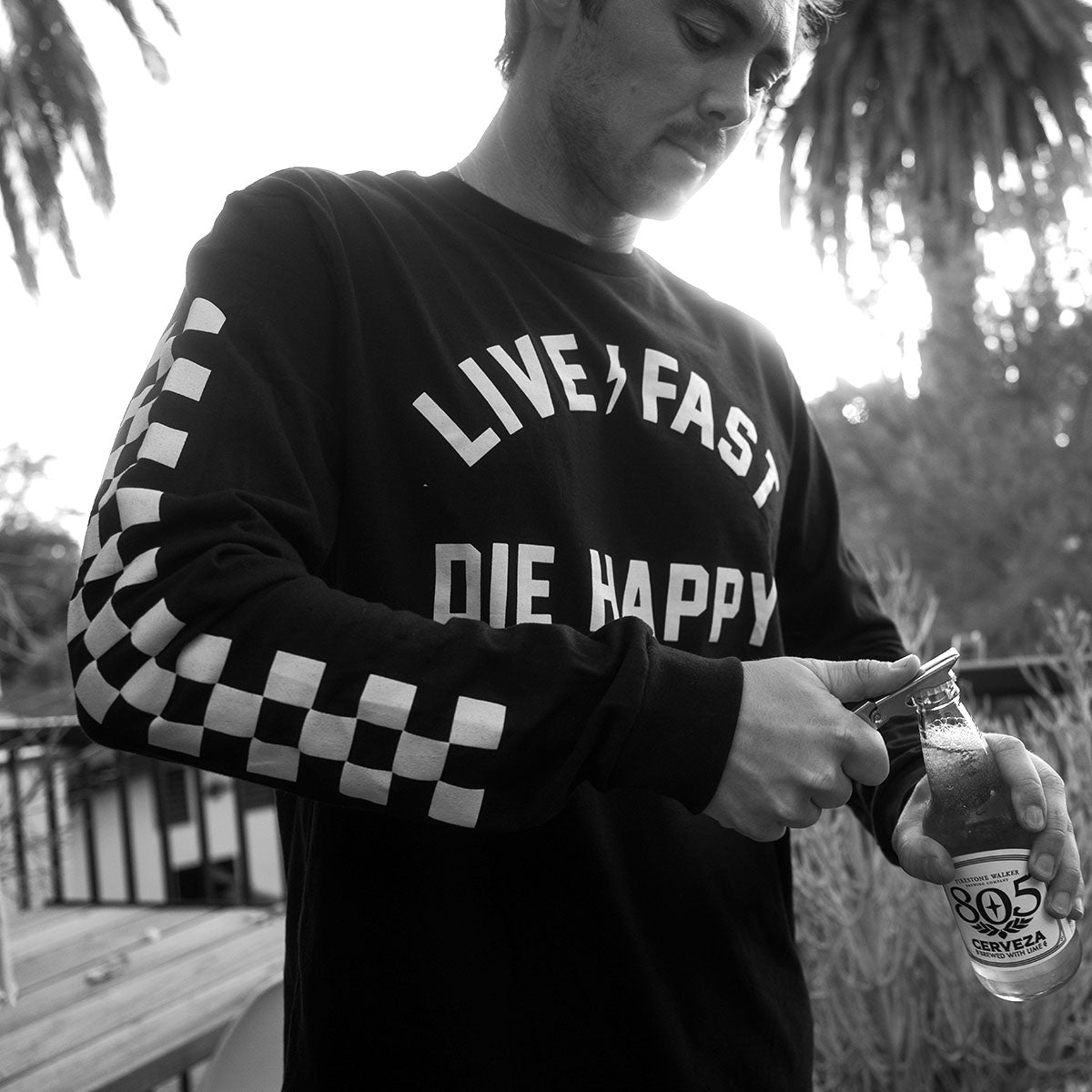 Die Happy LS Tee - Black