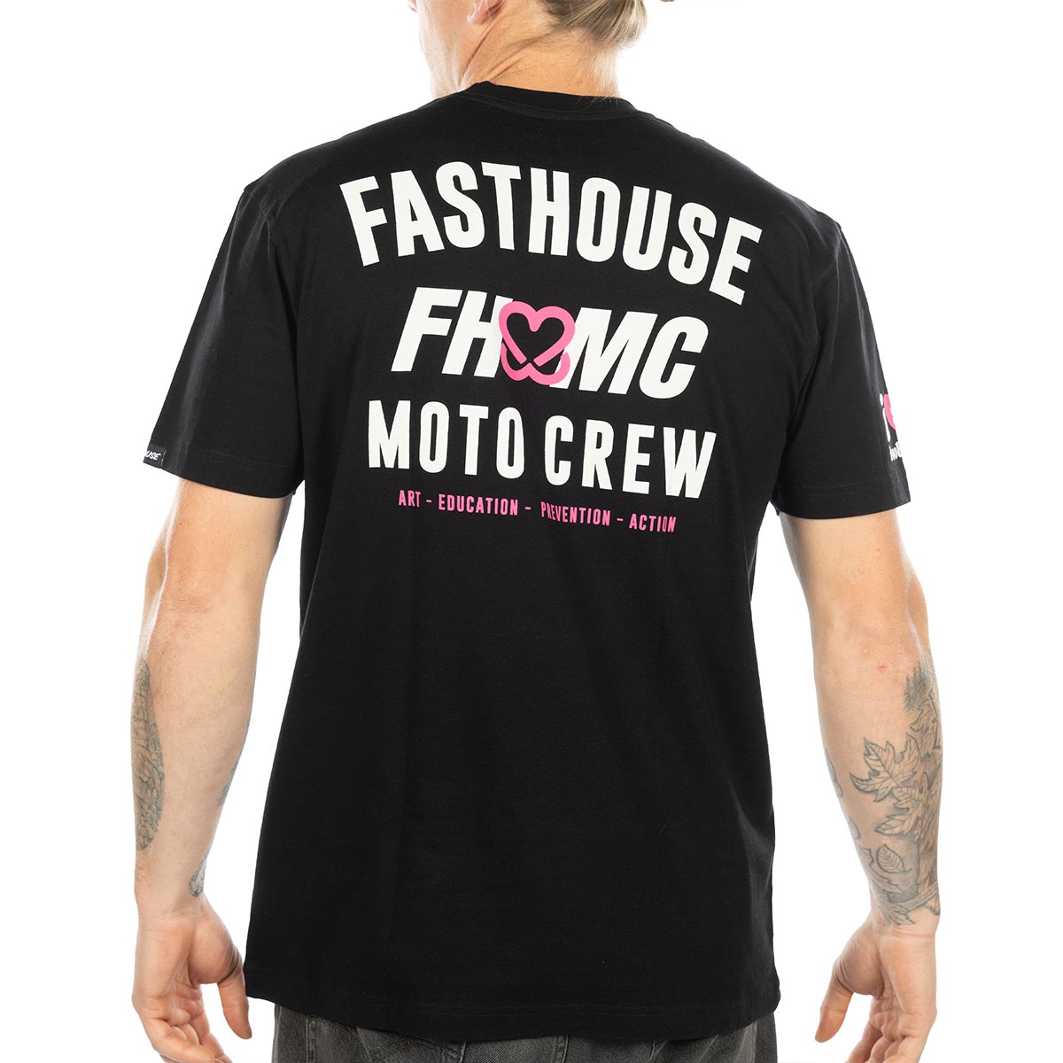 Keep A Breast Moto Crew Tee - Black