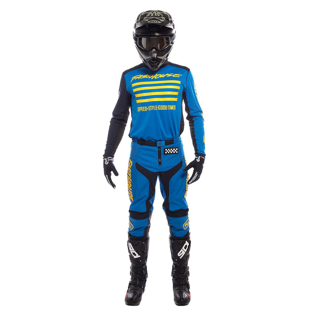 Fasthouse - Grindhouse Youth Pant - Blue/Yellow