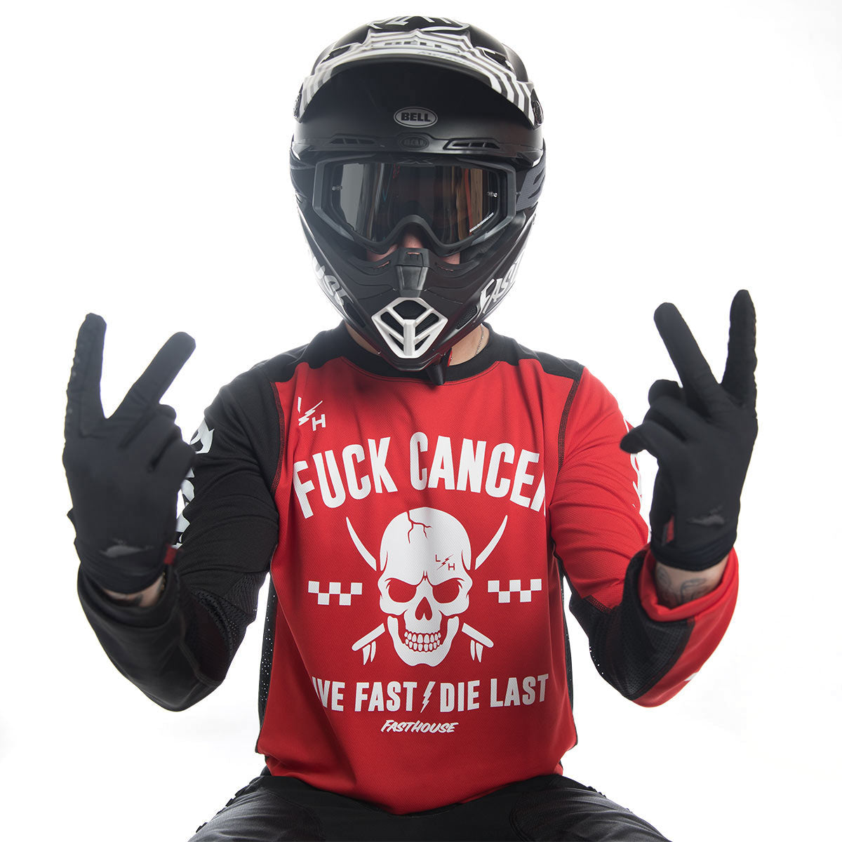 Fasthouse - Lyon Herron "Fuck Cancer" Limited Edition Jersey - Red