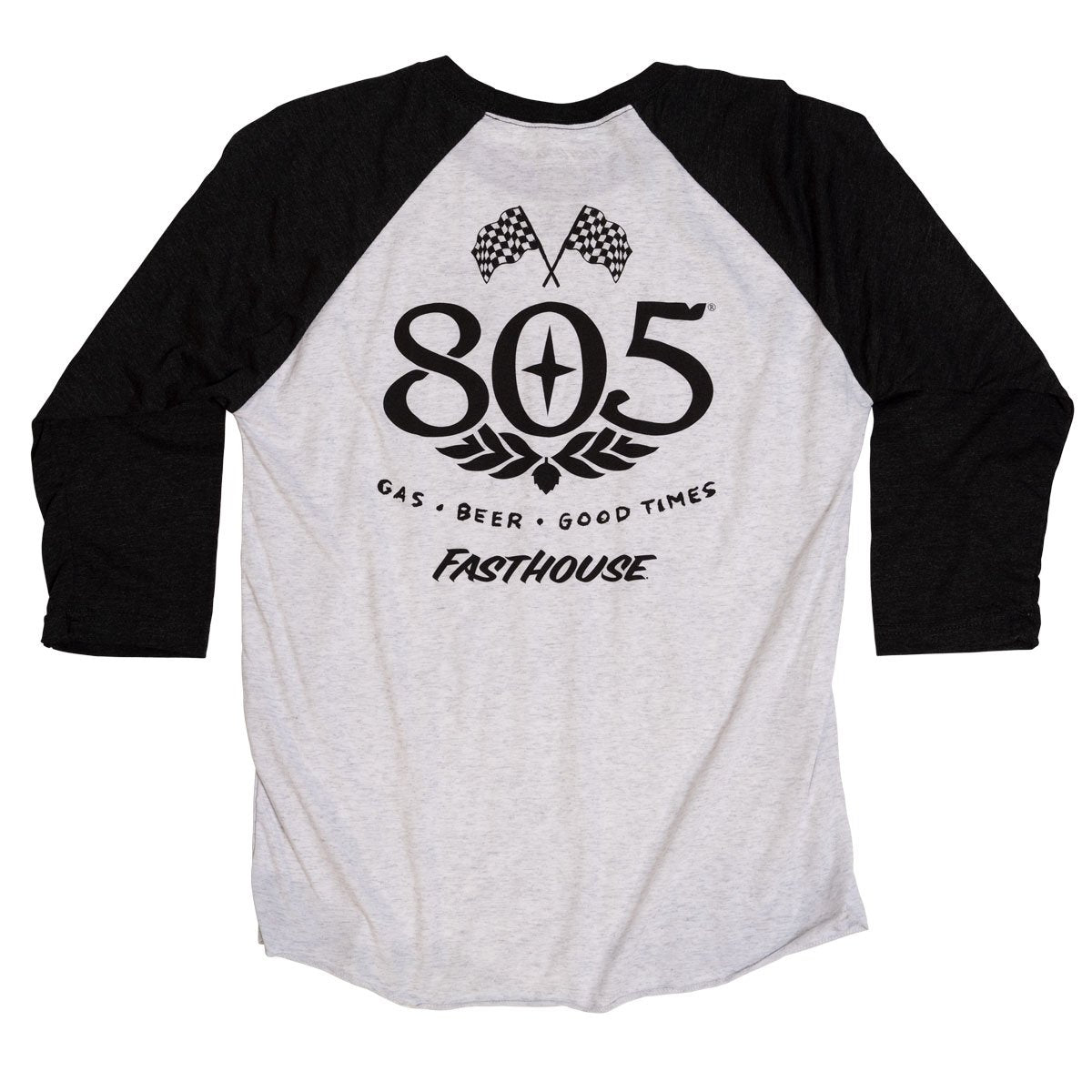 805 Women's Mantra Raglan - Black/White