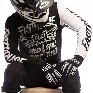 Tribe Jersey - Black; 805 Speed Style Gloves, Raven Pants