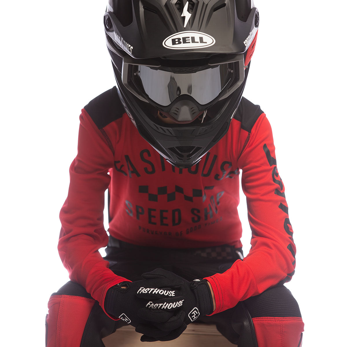 Carbon Youth Jersey - Red/Black