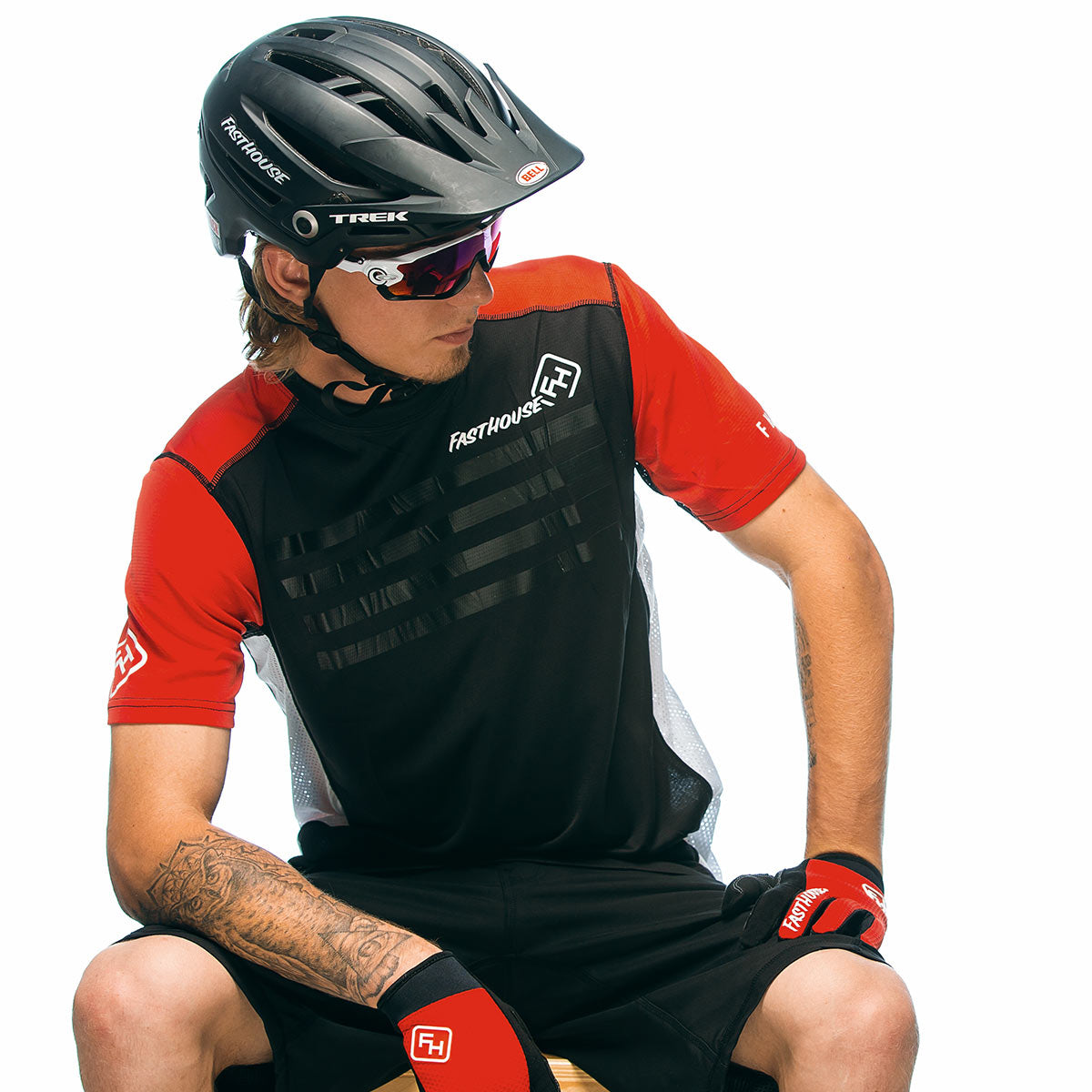 Fasthouse - Fastline Stripes SS MTB Jersey - Red