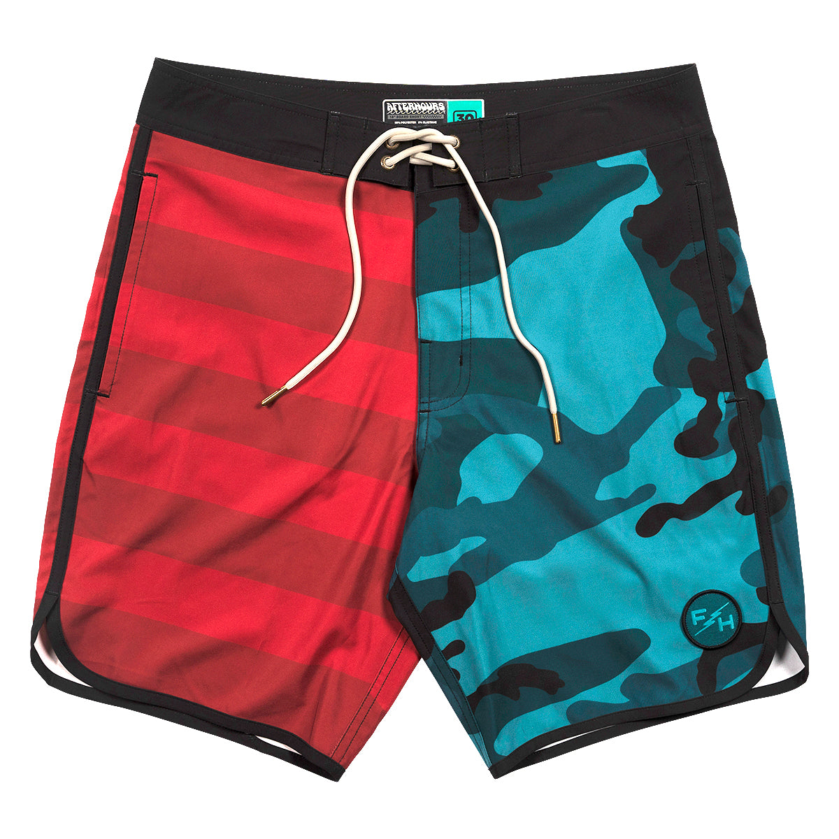 After Hours 18" 3-Pocket Patriot Boardshort - Red/Blue