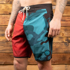 After Hours 18" 3-Pocket Patriot Boardshort - Red/Blue