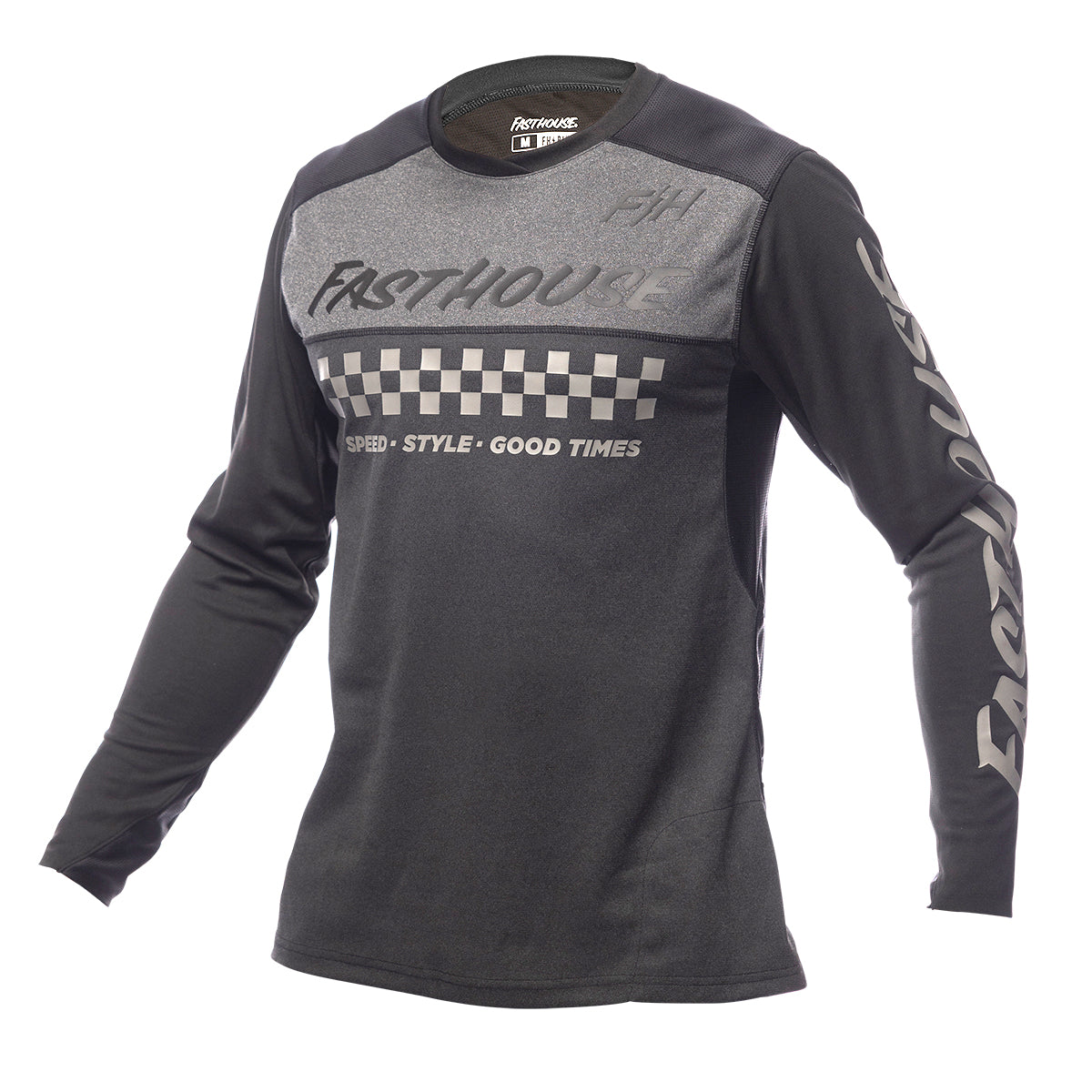Alloy Mesa Long Sleeve Jersey - Heather Charcoal/Black