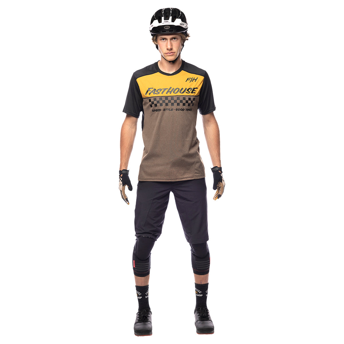 Alloy Mesa Short Sleeve Jersey - Heather Gold/Brown
