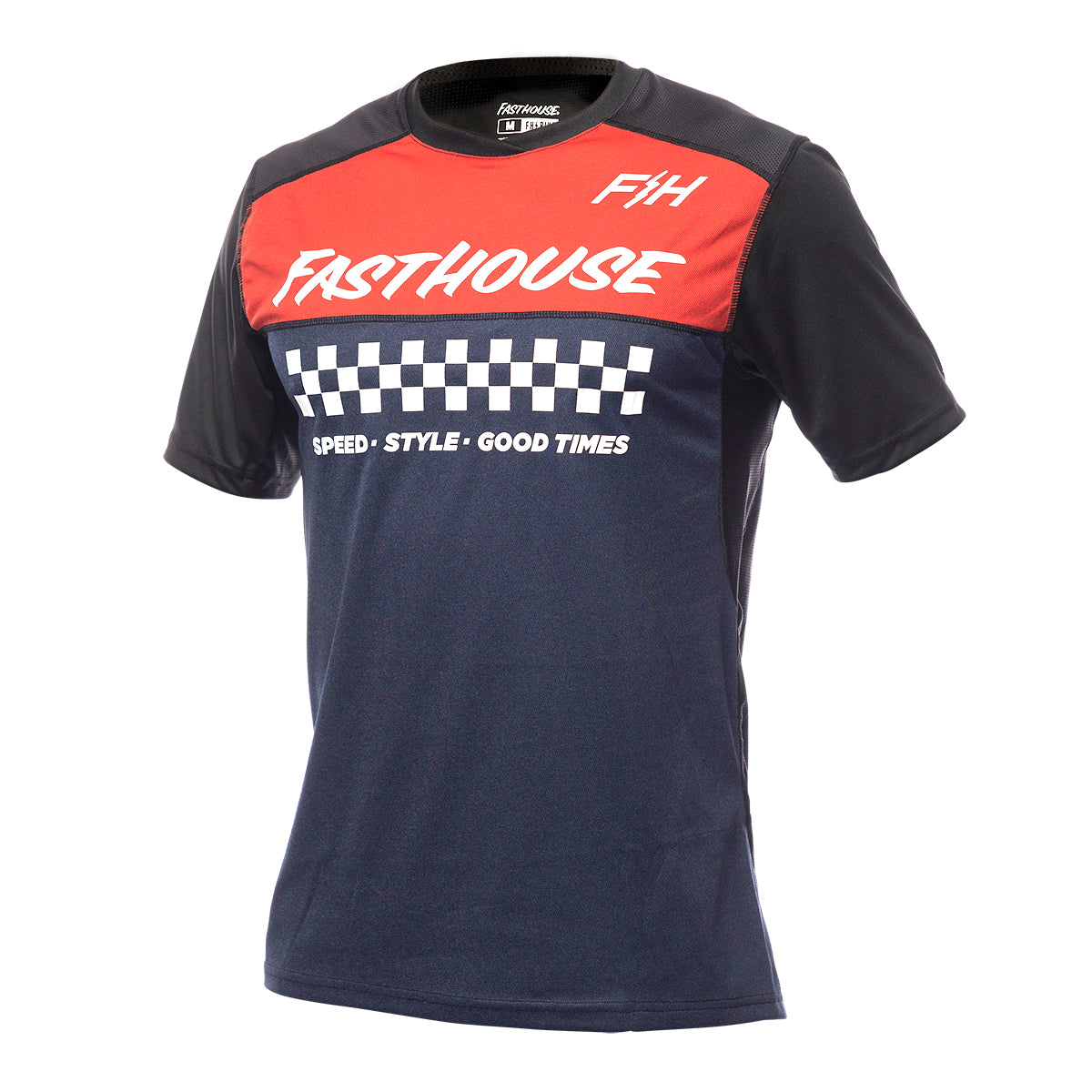 Alloy Mesa Short Sleeve Jersey - Heather Red/Navy