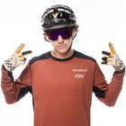 Alloy Rally Long Sleeve Jersey - Clay/Black