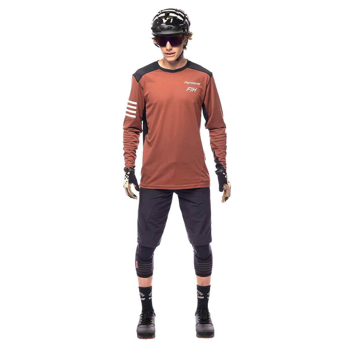 Alloy Rally Long Sleeve Youth Jersey -  Clay/Black