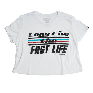 Anthem Womens Crop Tee - White